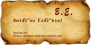 Belász Ezékiel névjegykártya